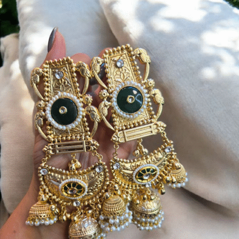 Blue & Silver Designer Earrings