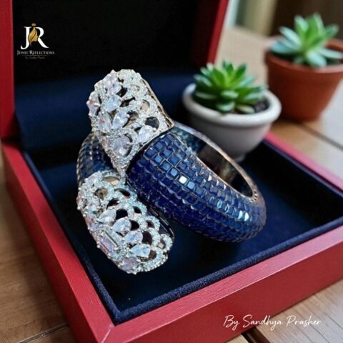 Blue & White Stone Bracelet