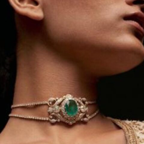 Emerald Choker Necklace