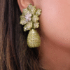 Golden Floral Cluster Earrings