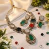 Classic Emerald Kundan Set